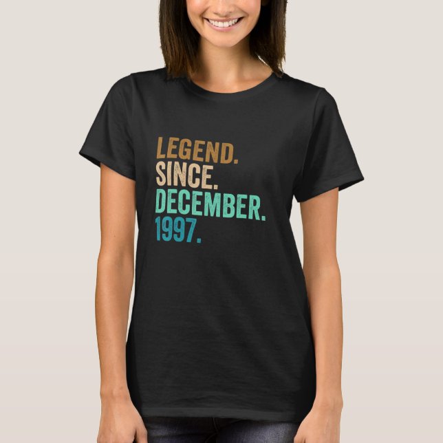 25 års ålder sedan den 1 december t shirt (Framsida)