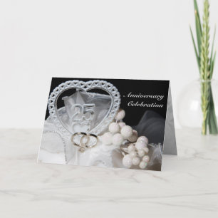 25-års bröllopsjubileumskort inbjudan