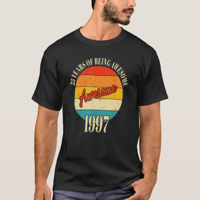 25 års Fantastisk 1997 25:e födelsedagen T Shirt (Framsida)