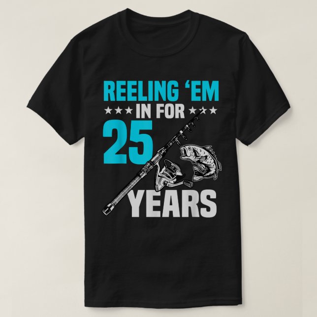 25 års födelsedagskalas 25: e dagen t shirt (Design framsida)
