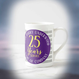 25 års Long Service Award minnesmärke Benporslin Mugg