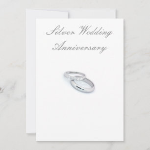 25-års silverbröllopsdag inbjudningar