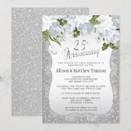 25-års Silverglitterjubileum Inbjudningar