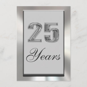 25-års silverjubileum inbjudan