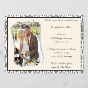 25-års silverjubileumsfirande inbjudningar