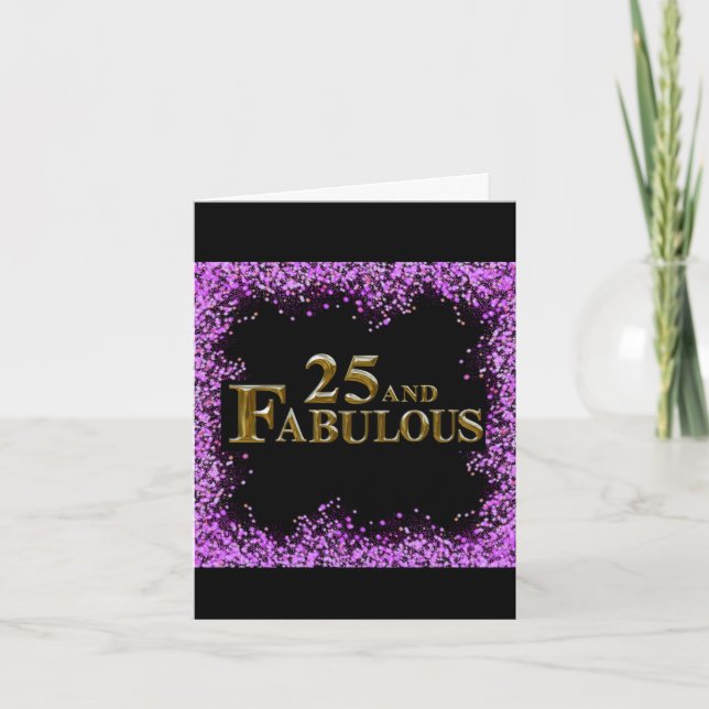 25-årsdag  kort (Framsida)