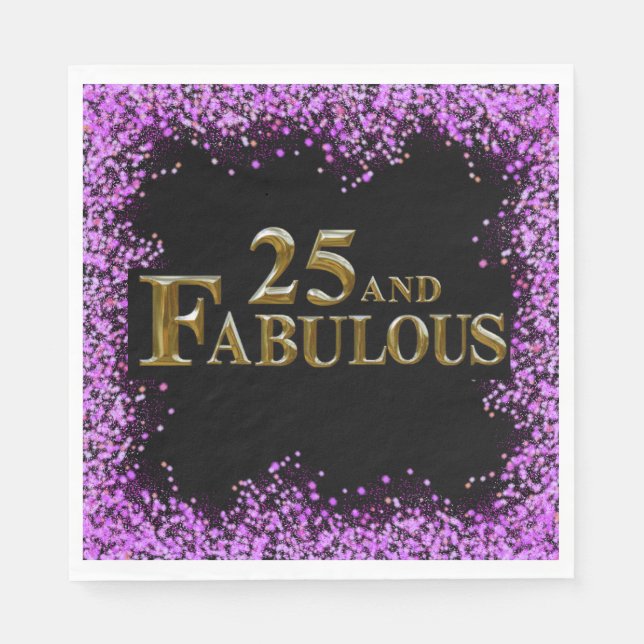 25-årsdag  pappersservett (Framsidan)