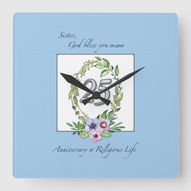 25-årsdagen av katolska nuandemeningen och Silver Fyrkantig Klocka (Framsida)