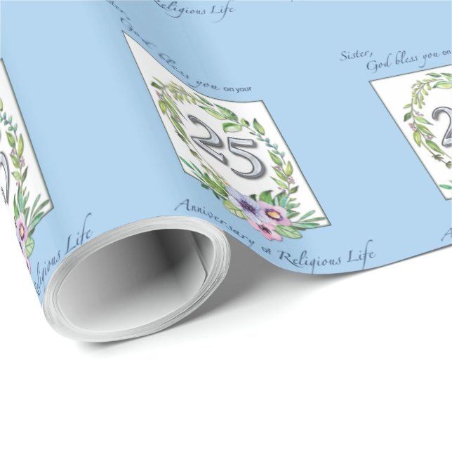 25-årsdagen av katolska nuandemeningen och Silver Presentpapper (Rullad Hörn)