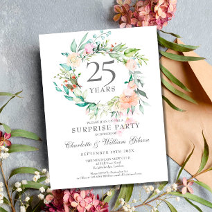 25-årsdagen för överraskningen Party Ro Garland Vykort