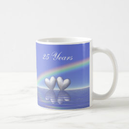 25-årsdagen för Silver Hearts Kaffemugg