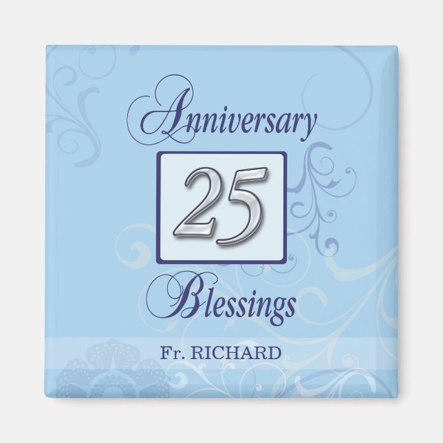 25-årsdagen i Blått och Silver Magnet (Framsidan)