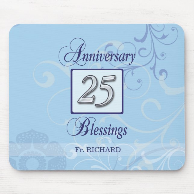 25-årsdagen i Blått och Silver Musmatta (Framsidan)