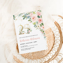 25-årsdagen inbjudan för hennes Vuxen födelsedag