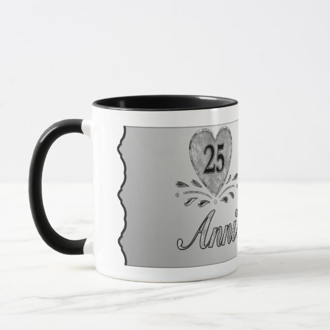 25-årsdagen - Silver Mugg (Vänster)