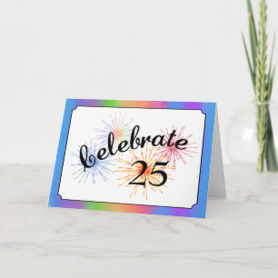 25-årsfirande kort