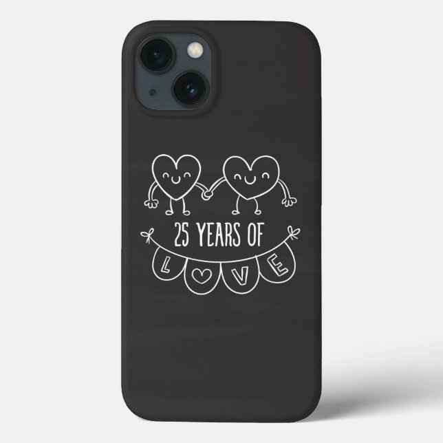 25-årsjubiléet Gift Chalk Hearts (Baksida)