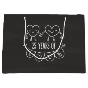 25-årsjubiléet Gift Chalk Hearts