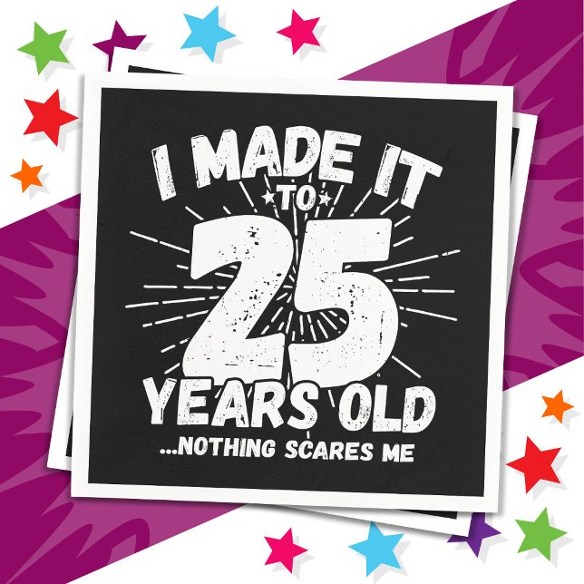 25-årsjubileum, 25-årsjubileum pappersservett (Skapare uppladdad)