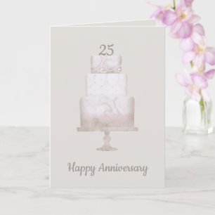 25-årsjubileum - 3-årsjubileeringskort kort