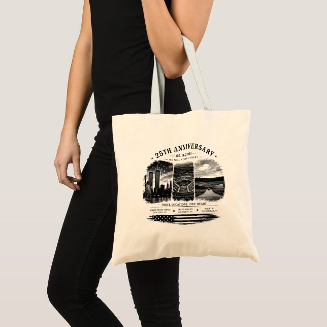 25-årsjubileum/ALDRIG GLÖMMA Totebag Tygkasse (Framsida (produkt))