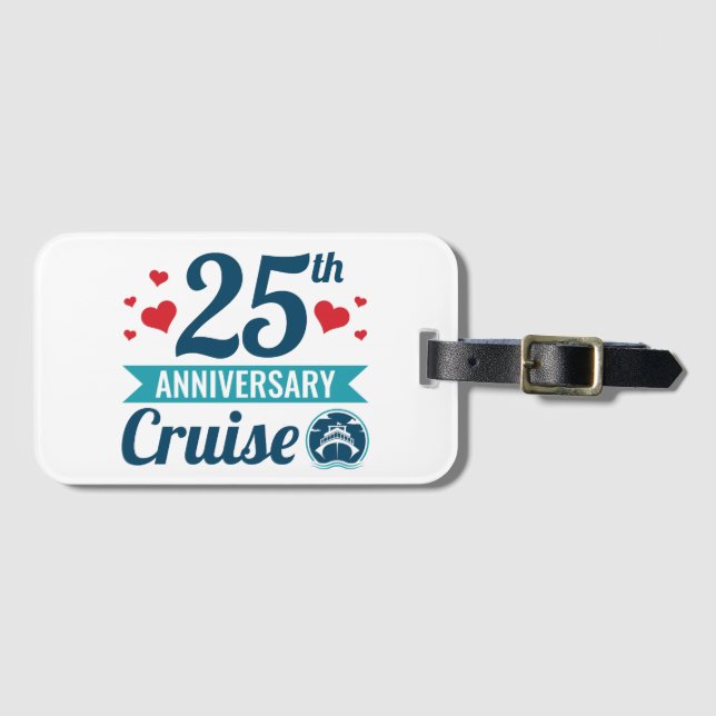 25-årsjubileum Cruise Bagagebricka (Framsida horisontal)