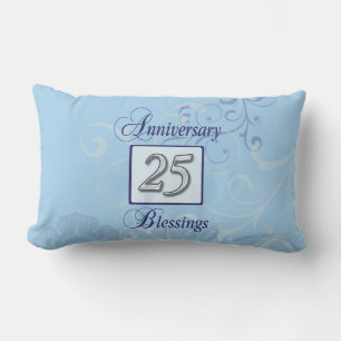 25-årsjubileum i Blått och Silver Lumbarkudde