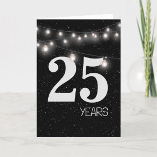 25-årsjubileum med Ljus och stjärnor Kort