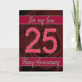 25-årsjubileum med ro och löv kort