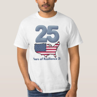 25-årsjubileum Patriot Day 9/11 År av motståndskra T Shirt