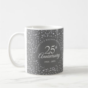 25-årsjubileum Silver Hearts Kaffemugg
