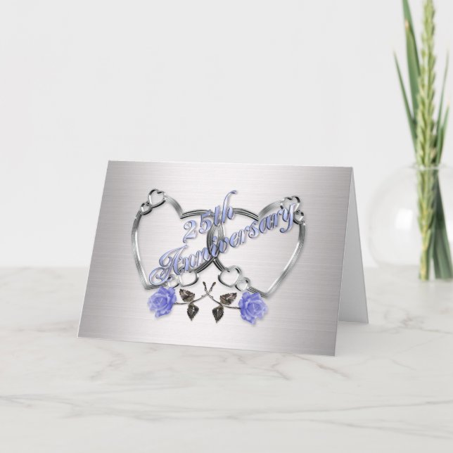 25-årsjubileum silver inbjudan (Framsida)