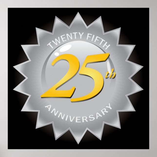 25-årsjubileum Silver Seal Poster (Framsidan)