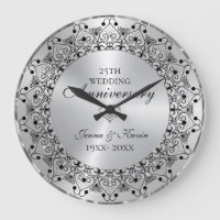 25-årsjubileum Svart Mandala På Silver