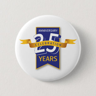 25-årsjubileumsdesign knapp