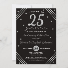 25-årsjubileumspartyns inbjudan, Falskt Silver Inbjudningar