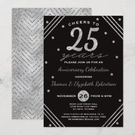 25-årsjubileumspartyns inbjudan, Falskt Silver Inbjudningar