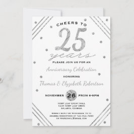 25-årsjubileumspartyns inbjudan, Falskt Silver Inbjudningar