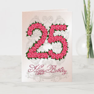 25-årskort med ro och löv kort