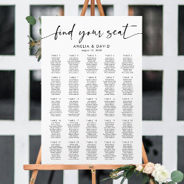 25 Bord Hitta Din Plats Placeringsplan Poster