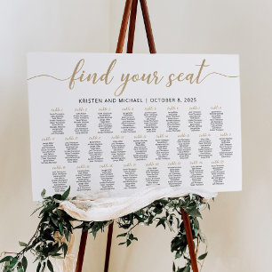 25 Bord Hitta Din Plats Sittplatskarta Plan Poster