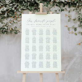 25 Bord Vår Favoritpersoners Placeringsplan Poster