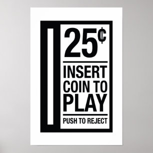 25 cent, sätt in mynningen för uppspelning - Pinba Poster