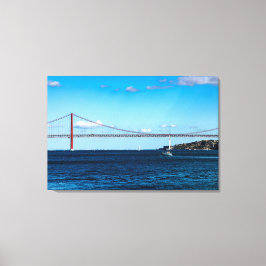 25 de Abril Bridge Canvastryck