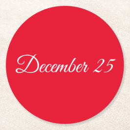 25 december underlägg papper rund