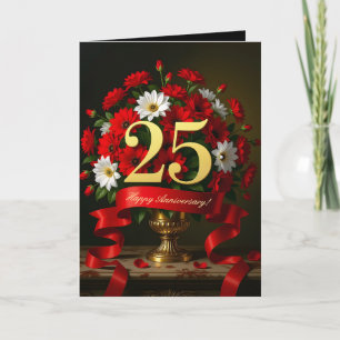 25:e årsdagen för Luxury Guld, Bouquet Kort