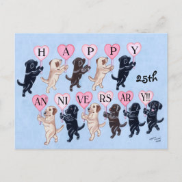 25:e årsdagen för målning av Labrador Retrievers Vykort