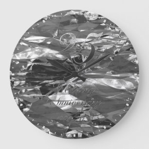 25:e årsdagen Silver Bröllop 1995 2020 Elegant Stor Klocka