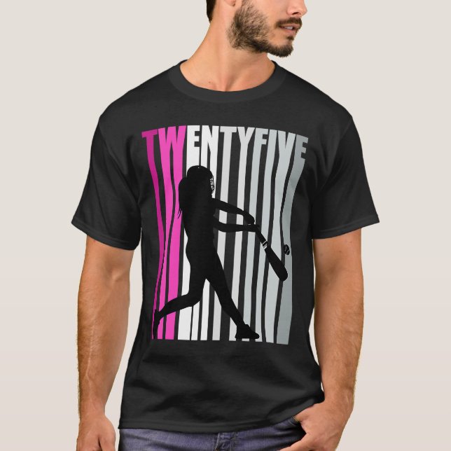 25:e basebollens födelsedag, drottningbas för kvin t shirt (Framsida)