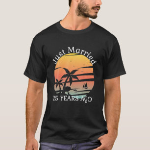 25:e Bröllop-årsdagen för kryssning Ny gifta 25 T Shirt